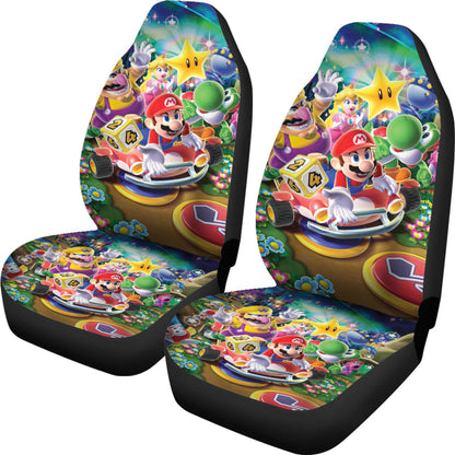 Mario Car Seat Covers Super Mario All Game Characters Seat Covers Colorful