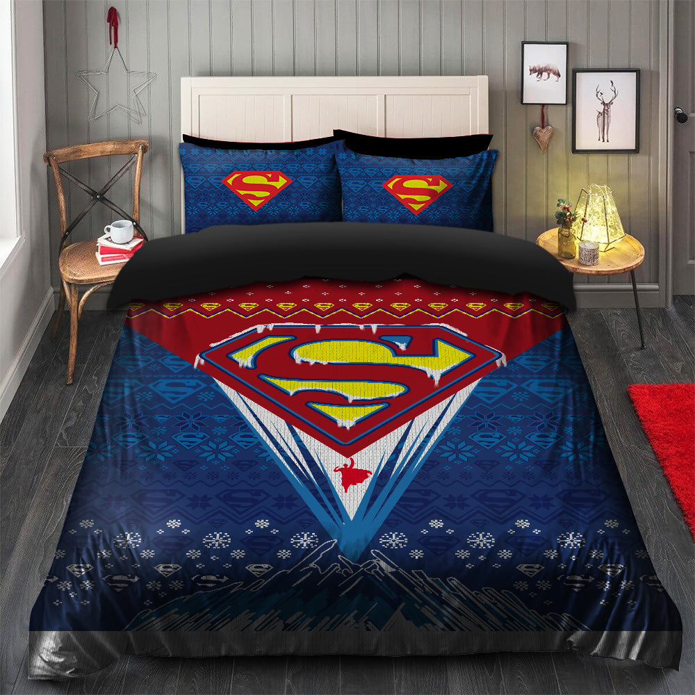 Superman 1 Christmas Bedding Set