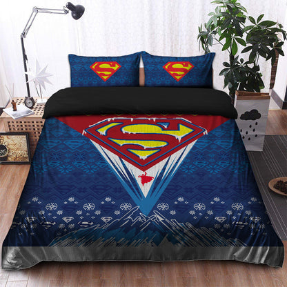 Superman 1 Christmas Bedding Set