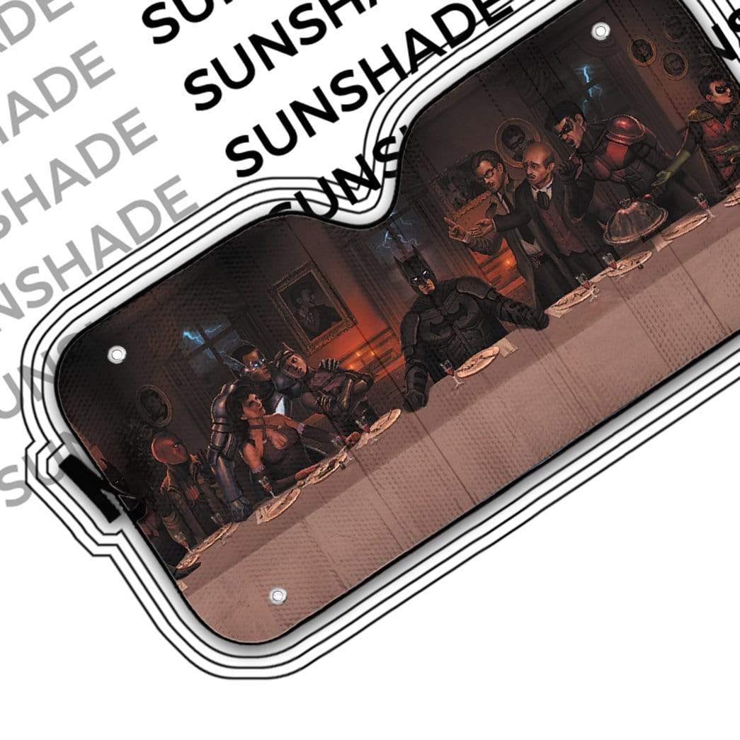 Gearhumans The Last Supper DC Heros Custom Auto Car SunShade