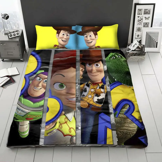 Toy Story Bedding Set DN Buzz Lightyear Woody Jessie And Rex Duvet Covers Colorful Unique Gift