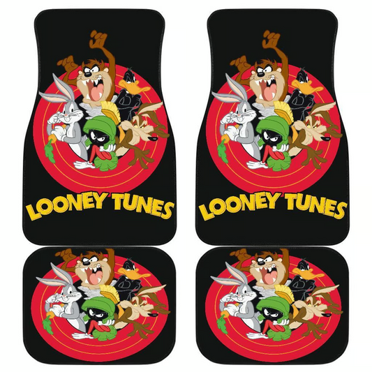 Looney Tunes Car Floor Mats Looney Tunes All Characters Graphic Car Mats
