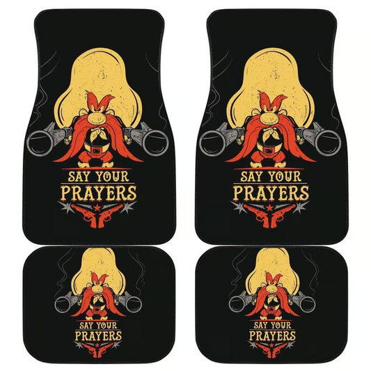 Looney Tunes Car Floor Mats Looney Tunes Yosemite Sam Say Your Prayers Car Mats