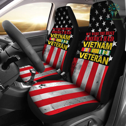 Veteran Car Seat Covers We Were The Best America Seat Covers Black Red