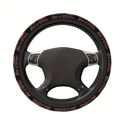 Africa Americans Steering Wheel Cover I'm A Once In A Lifetime Kind Of Woman Driving Wheel Cover Black Red