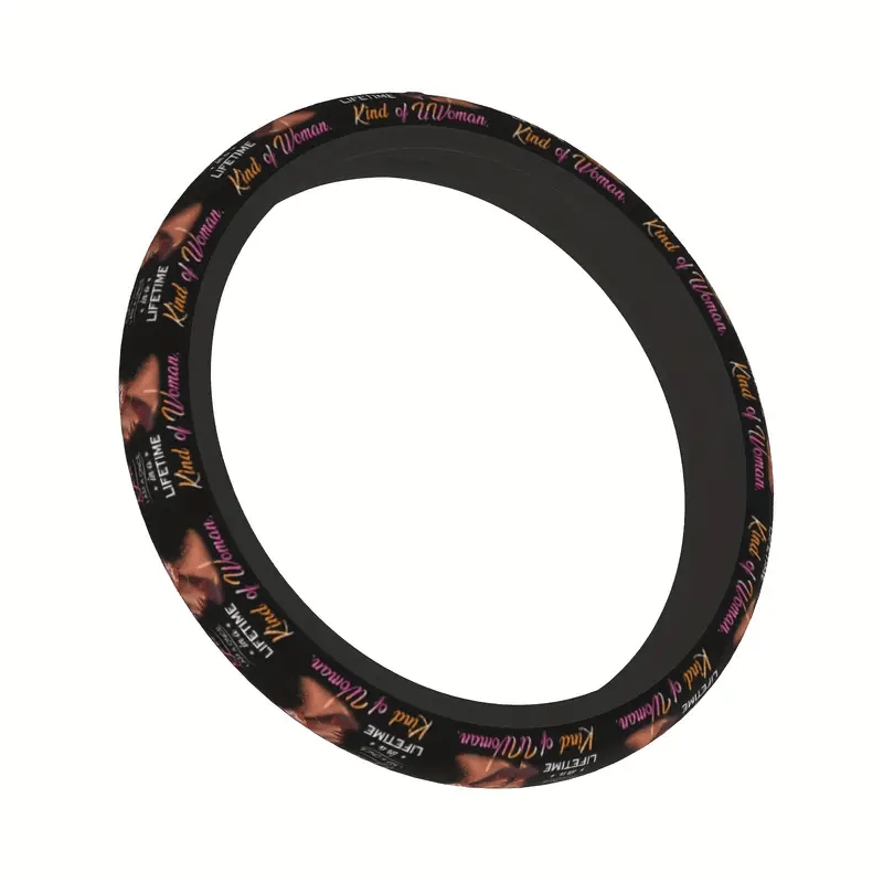 Africa Americans Steering Wheel Cover I'm A Once In A Lifetime Kind Of Woman Driving Wheel Cover Black Red