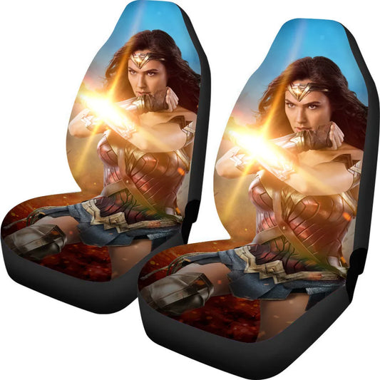 Wonder Woman Car Seat Covers DC The Heroine Wonder Woman Graphic Seat Covers Colorful