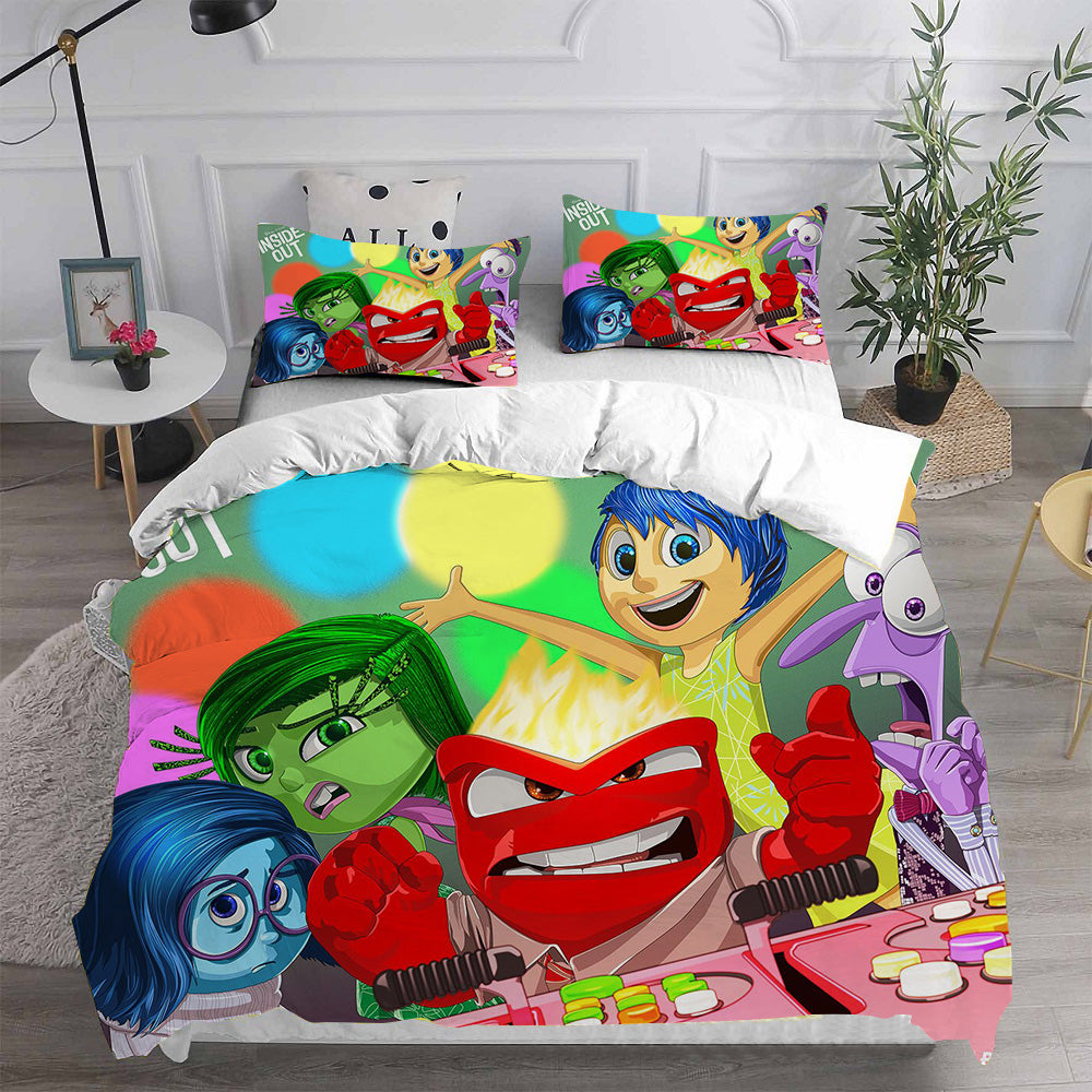 Inside Out Bedding Set DN Inside Out Angry In Control Duvet Covers Colorful Unique Gift