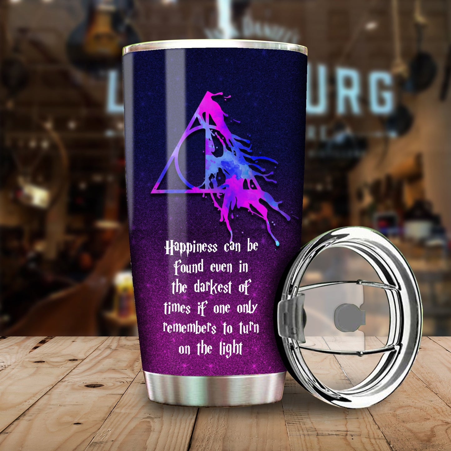 Unifinz HP Tumbler Happiness Can be Found Even In The Darkest Of Times HP Tumbler Cup Awesome High Quality HP Travel Mug 2022