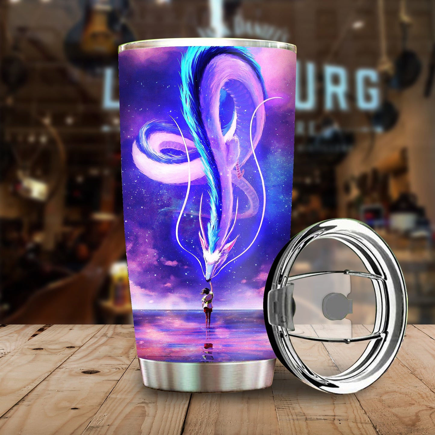 Unifinz GB Tumbler GB Chihiro & Haku Dragon Spirited Away Tumbler Cup Awesome GB Travel Mug 2022