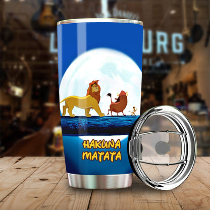 Unifinz LK Tumbler Hakuna Matata Simba and Friends Tumbler Cup Cute High Quality DN LK Travel Mug 2022