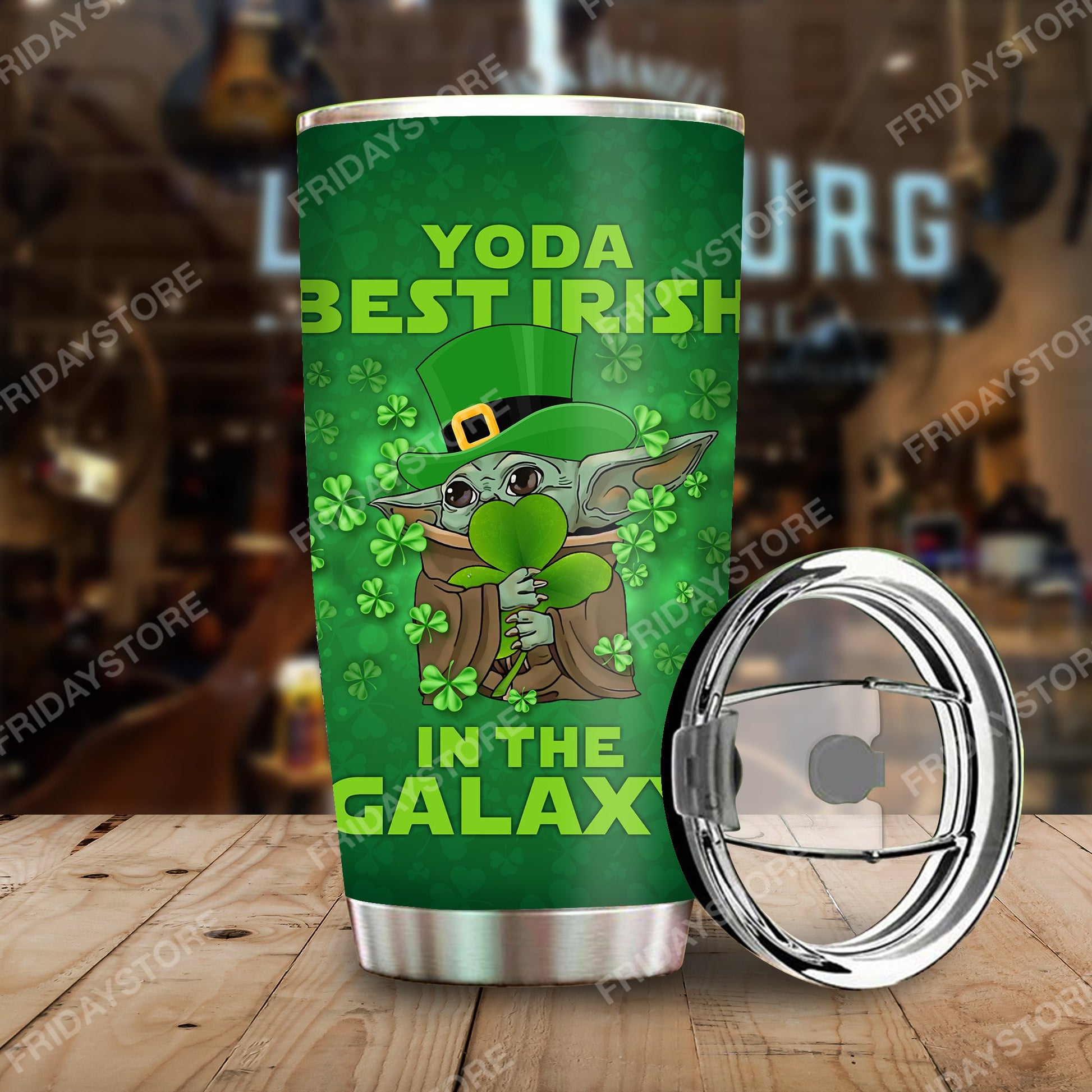Unifinz SW Tumbler Best Irish In The Galaxy Tumbler Cup Awesome SW St Patrick Day Travel Mug 2022