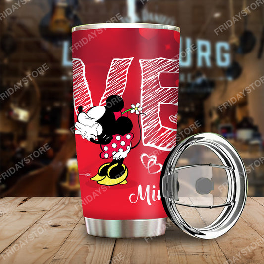 Unifinz DN Tumbler Smack MN Mouse Couple Tumbler Cup Cute DN MN Mouse Travel Mug 2022
