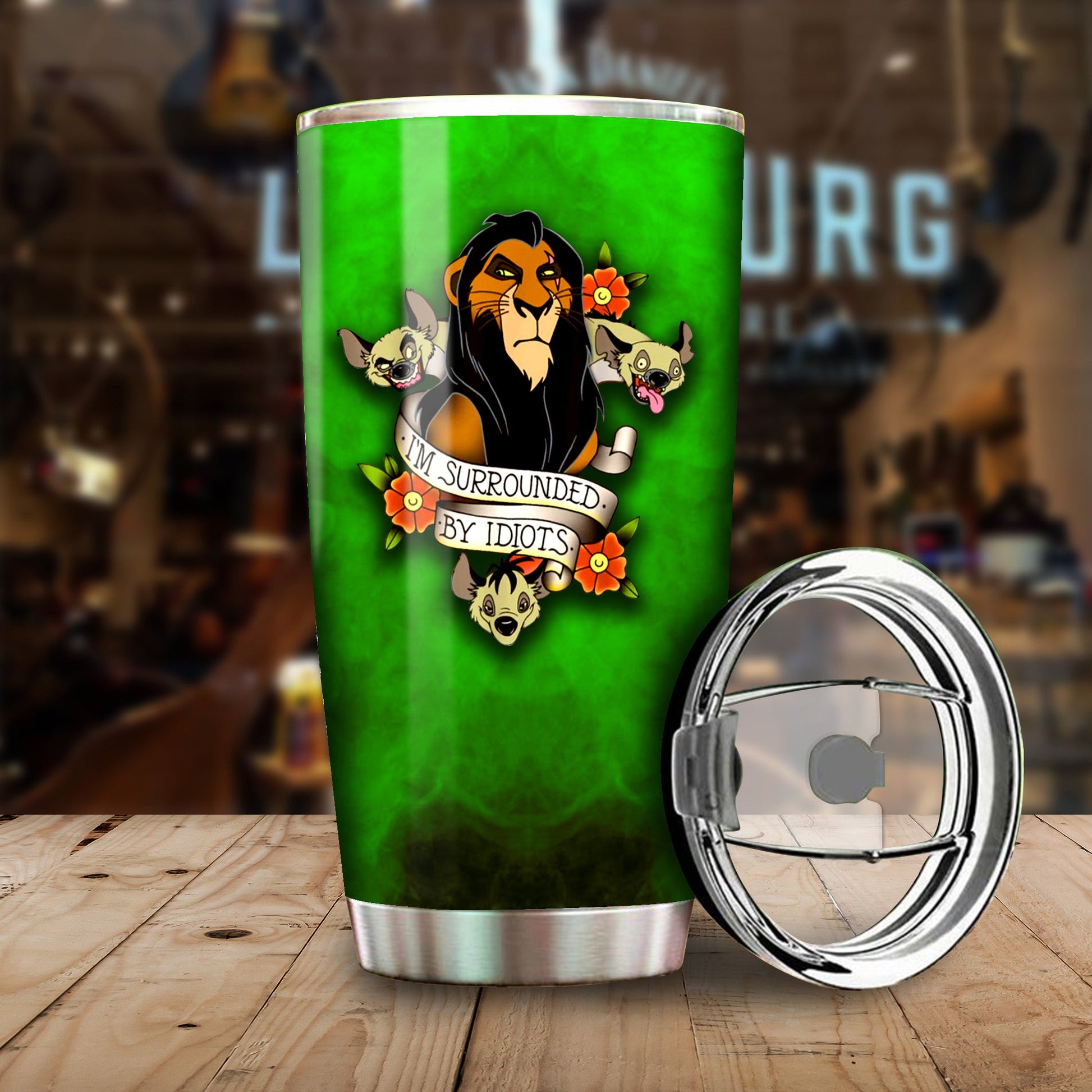 Unifinz LK Tumbler I'm Surrounded By Idiots Tumbler Cup Funny High Quality DN LK Travel Mug 2022