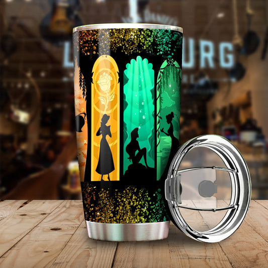 Unifinz DN Tumbler All Disney Princess Characters Art Tumbler Cup Cute High Quality DN PrincessesTravel Mug 2022