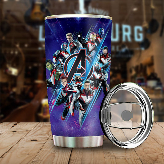 Unifinz MV Tumbler MV AV Super Heroes Endgame Tumbler Cup Cool High Quality MV Travel Mug 2022