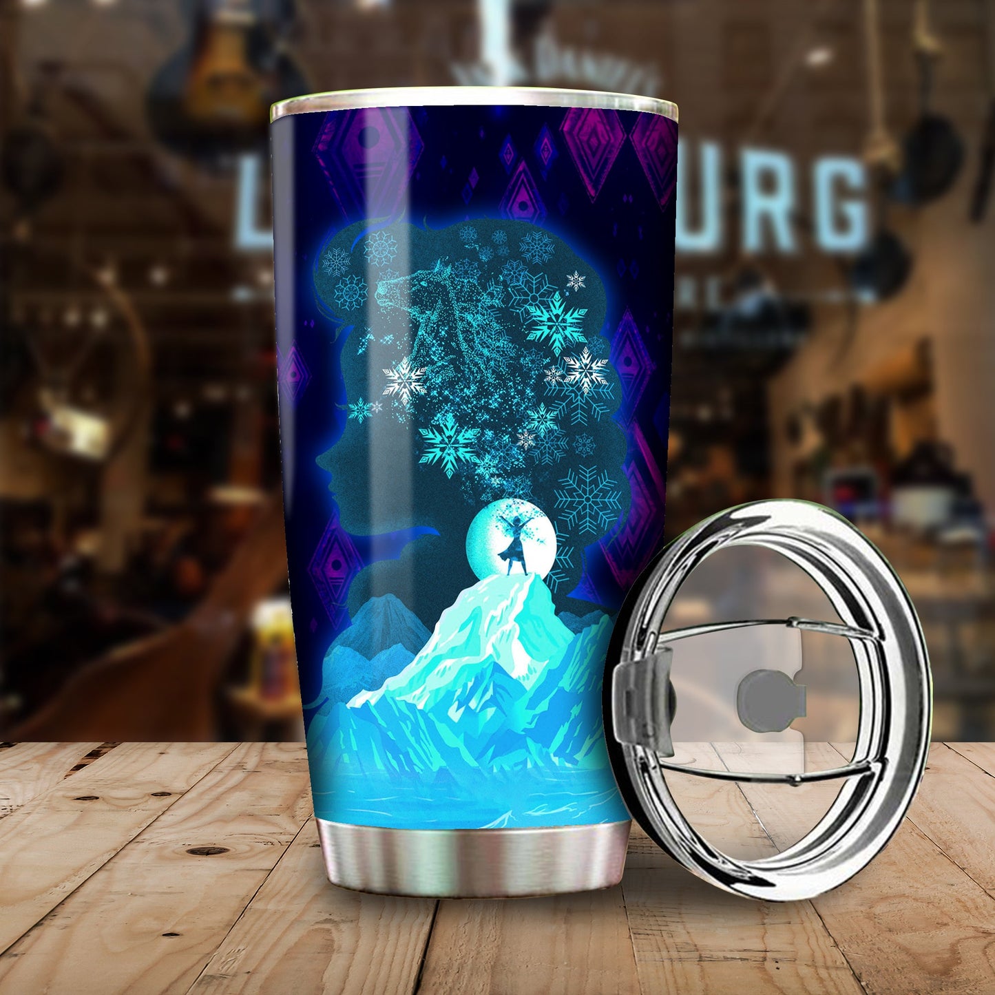 Unifinz DN Tumbler Frozen The Cold Never Bothered Me Anyway Tumbler Cup Awesome DN Frozen Travel Mug 2022