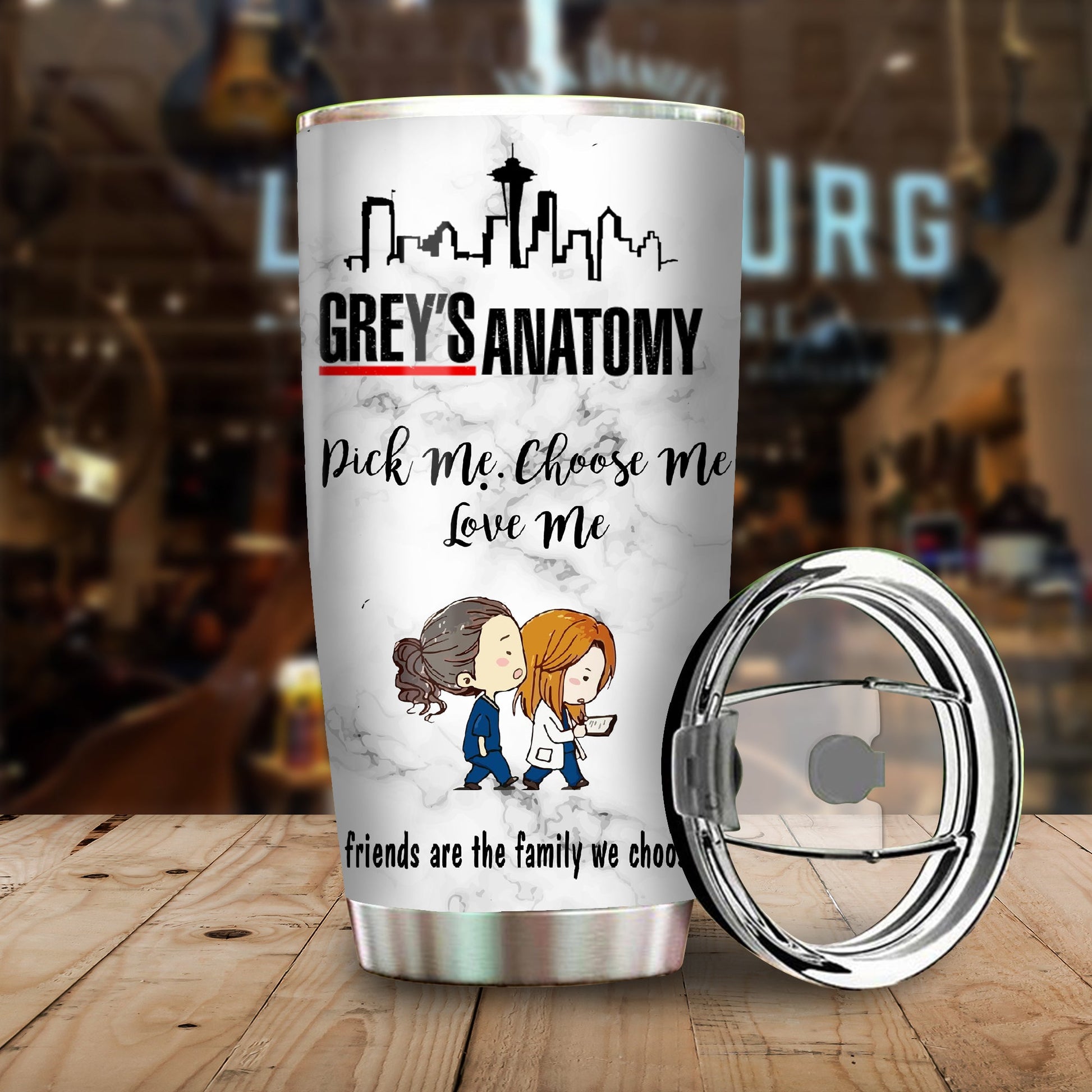 Unifinz G'Anatomy Tumbler G'Anatomy Pick Me Choose Me Love Me Tumbler Cup Amazing G'Anatomy Travel Mug 2023