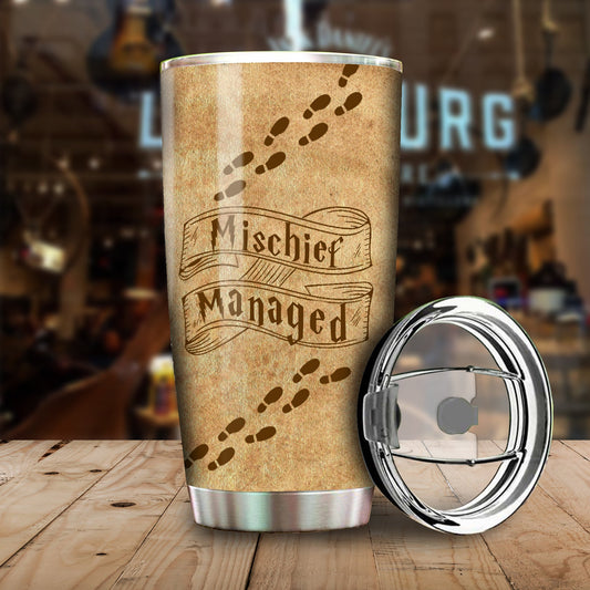 Unifinz HP Tumbler The Marauder's Map Mischief Managed Harry Potter Couple Tumbler Cup Cool HP Travel Mug 2022