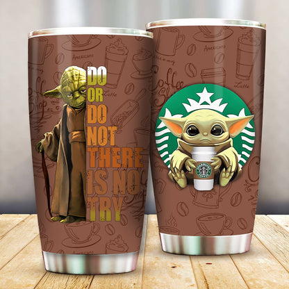 Unifinz SW Tumbler Yoda Baby Yoda Do or Do Not There Is No Try SW Yoda Tumbler Funny Coffee SW Travel Mug 2023