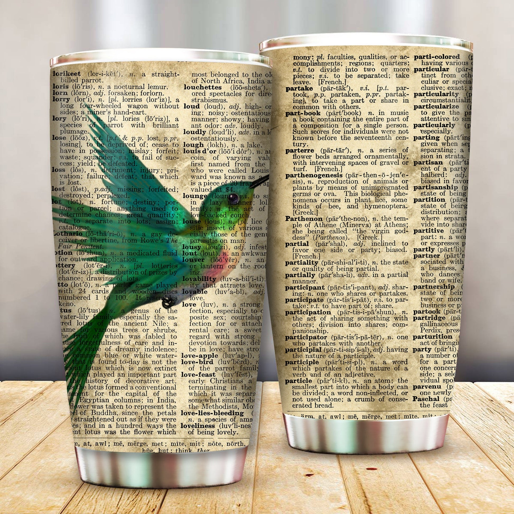 Unifinz Bird Tumbler Humming Bird Beauty Art Tumbler Cup High Quality Bird Travel Mug 2023