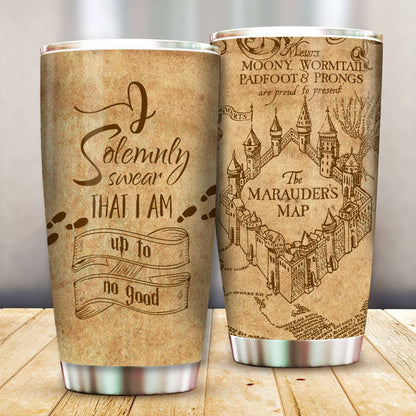Unifinz HP Tumbler The Marauder's Map I Solemnly Swear That I'm Up To No Good Harry Potter Couple Tumbler Cup Cool HP Travel Mug 2023