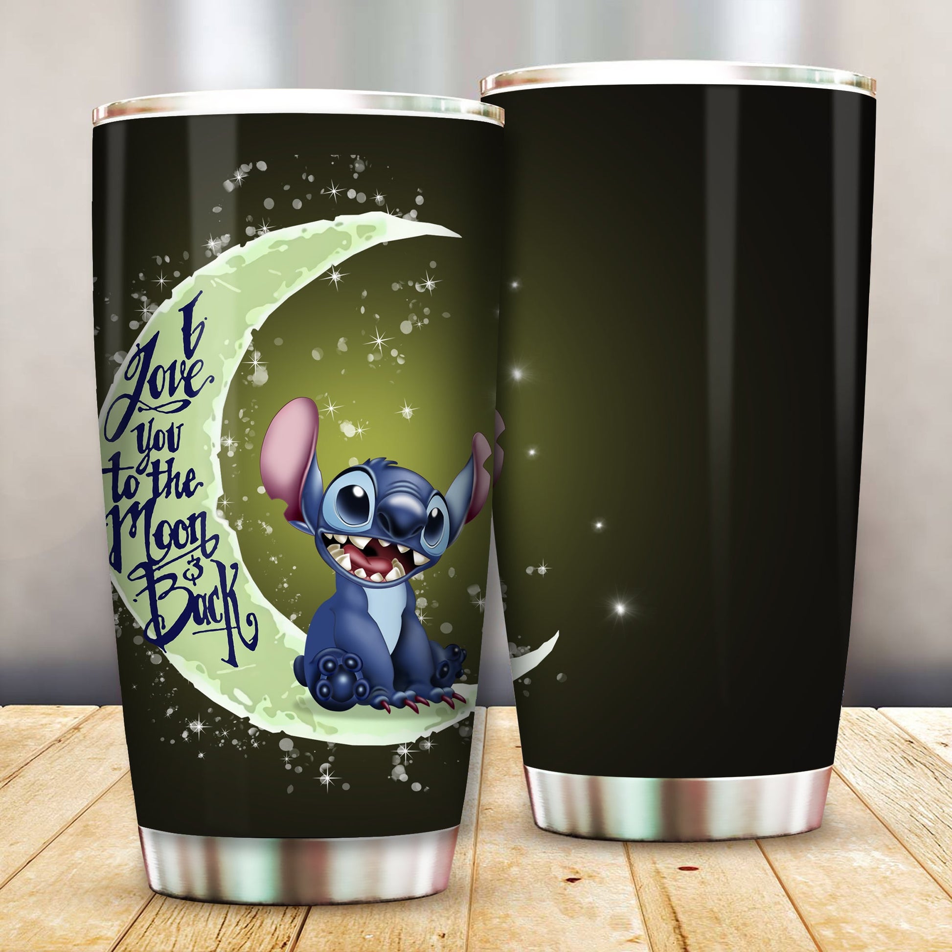 Unifinz Stitch Tumbler Stitch I Love You To The Moon And Back Tumbler Cup Cute DN Stitch Travel Mug 2023