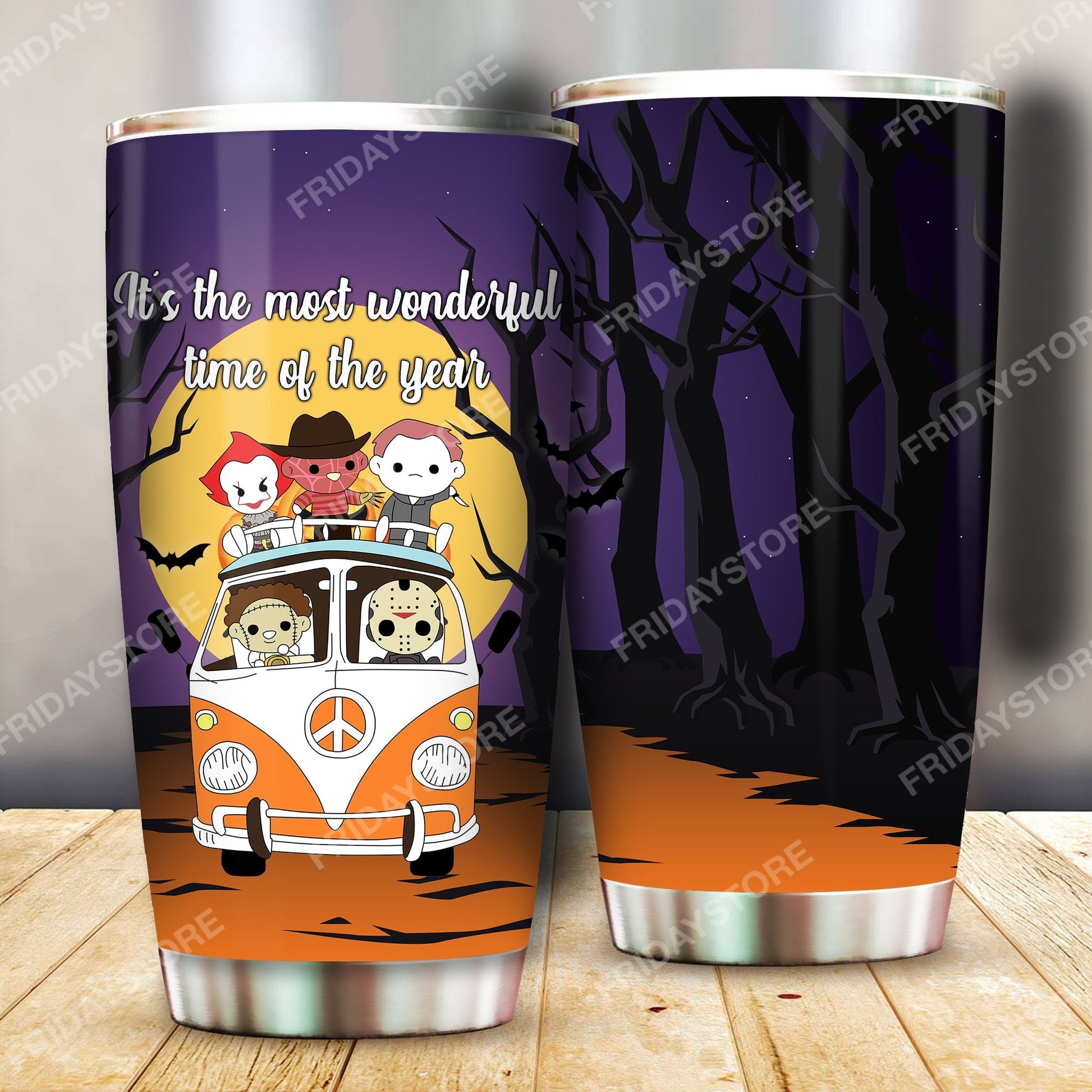 Unifinz Horror Tumbler Horror Movies It The Most Wonderful Time Of The Year Tumbler Cup Awesome Horror Travel Mug 2023