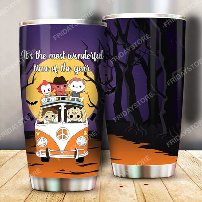 Unifinz Horror Tumbler Horror Movies It The Most Wonderful Time Of The Year Tumbler Cup Awesome Horror Travel Mug 2023