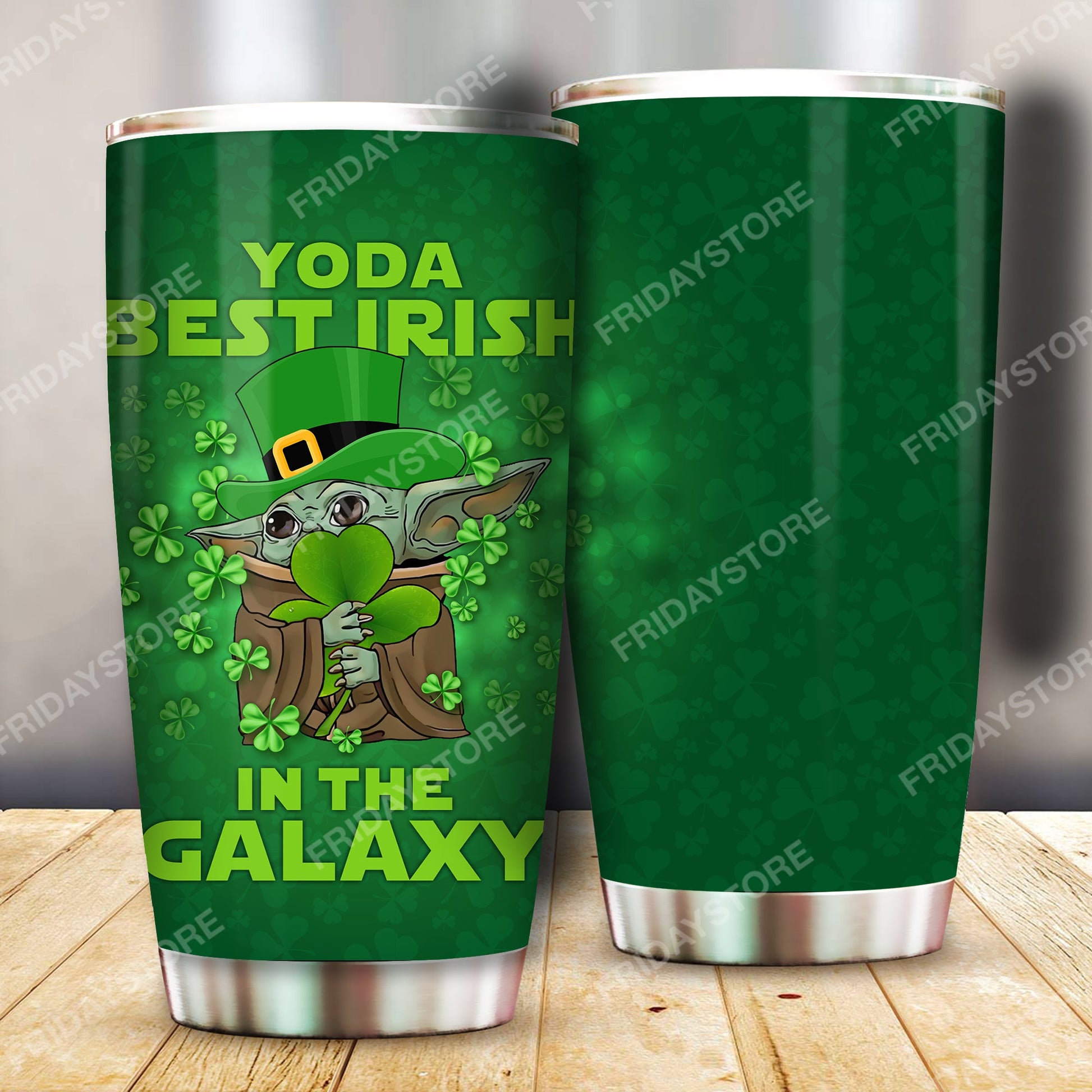 Unifinz SW Tumbler Best Irish In The Galaxy Tumbler Cup Awesome SW St Patrick Day Travel Mug 2023