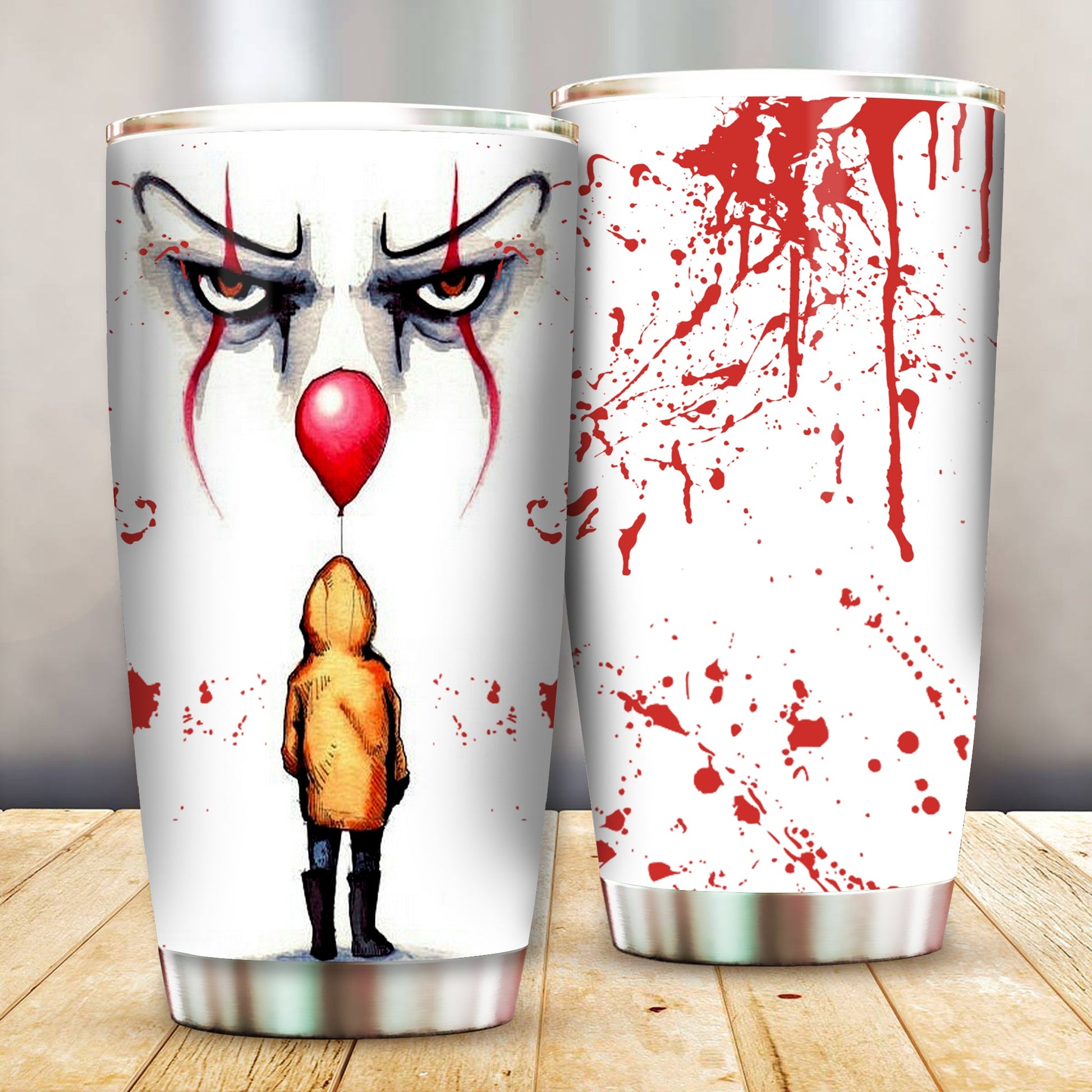Unifinz Horror Tumbler It Pennywise S.King's Movie Tumbler Cup Cool Awesome IT Travel Mug 2023