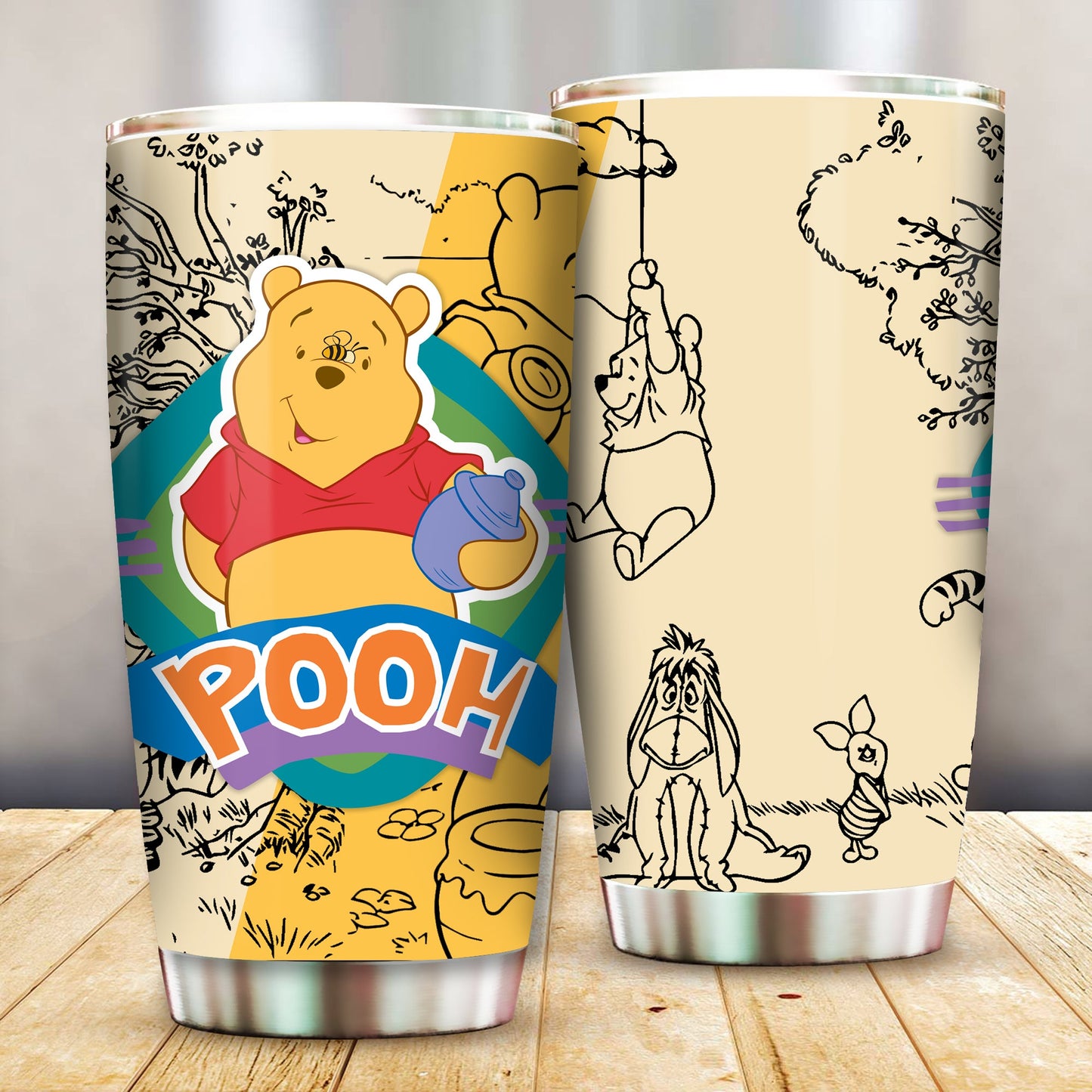 Unifinz DN WTP Tumbler Adorable Winnie-the-pooh Tumbler Cup Cute High Quality DN WTP Travel Mug 2024