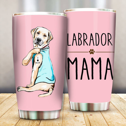 Unifinz Dog Tumbler Cup Dog Labrador Mama Dog Mama Lovers Tumbler Cute Dog Labrador Tumblers 20 Oz 30 Oz 2022