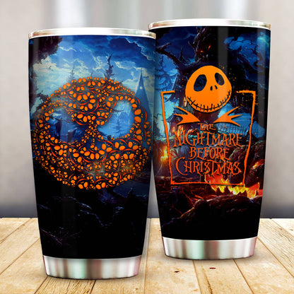 Unifinz TNBC Tumbler The Nightmare Pumpkin King Tumbler Cup Cool Amazing DN TNBC Travel Mug Jack Skellington Tumblers 2023