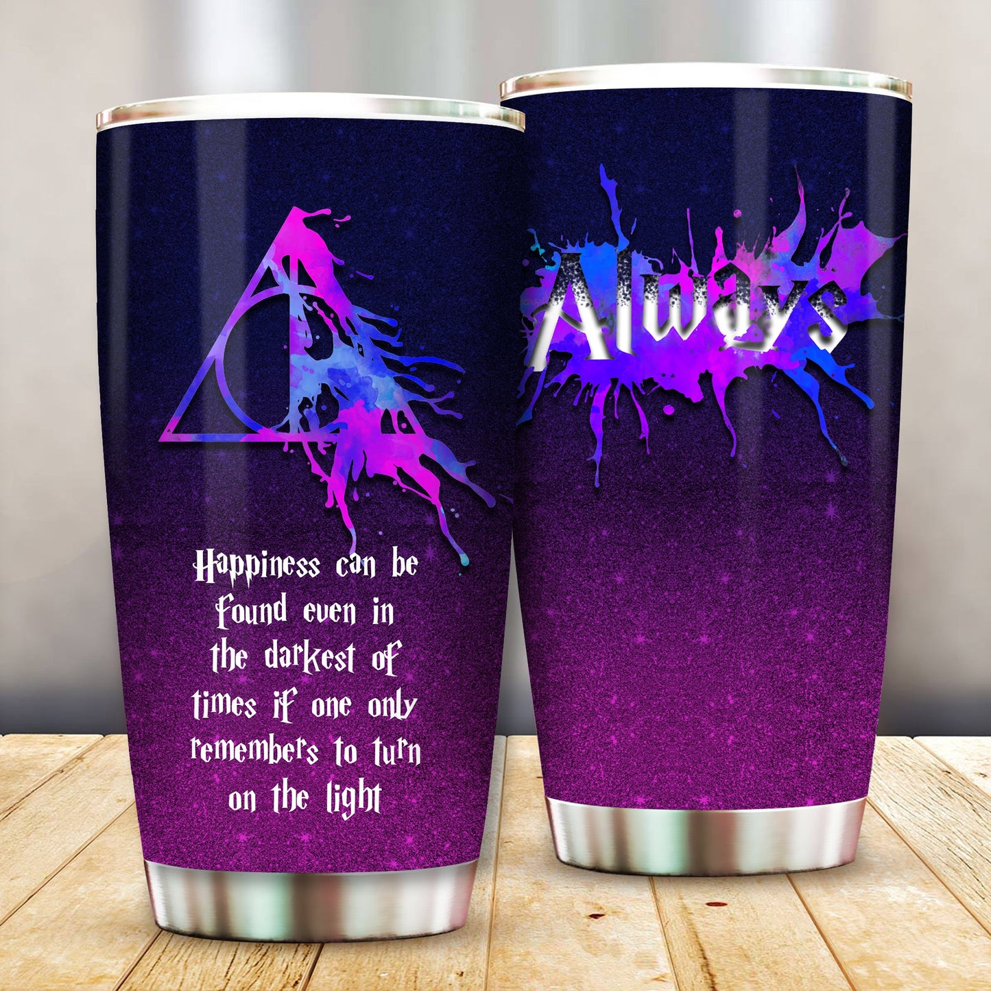 Unifinz HP Tumbler Happiness Can be Found Even In The Darkest Of Times HP Tumbler Cup Awesome High Quality HP Travel Mug 2023