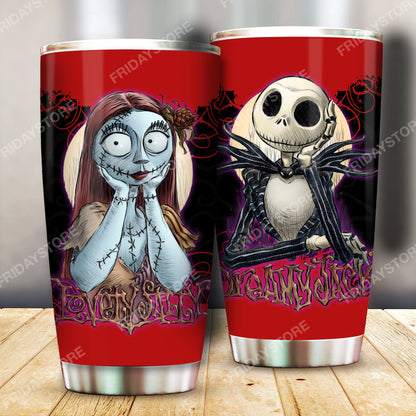 Unifinz TNBC Tumbler Lovely Sally And Dreamy Jack Tumbler Cup Awesome TNBC Travel Mug Sally Tumbler 2023