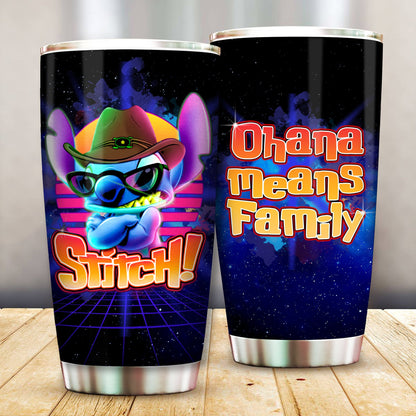 Unifinz LAS Tumbler Stich Ohana Means Family Neon Tumbler Cup Cool  Amazing DN Stitch Travel Mug 2023