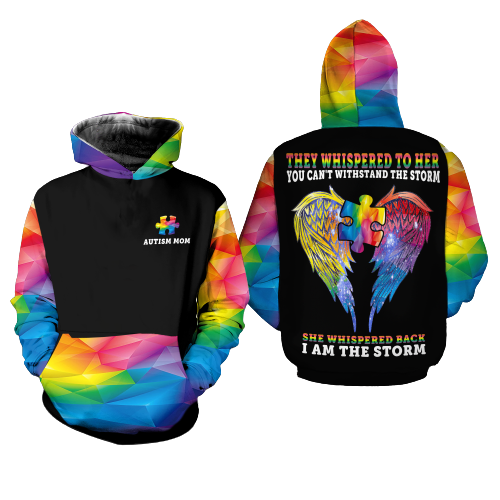 Unifinz Autism Mom Hoodie They Whispered To Her Hoodie Autism Apparel 2023
