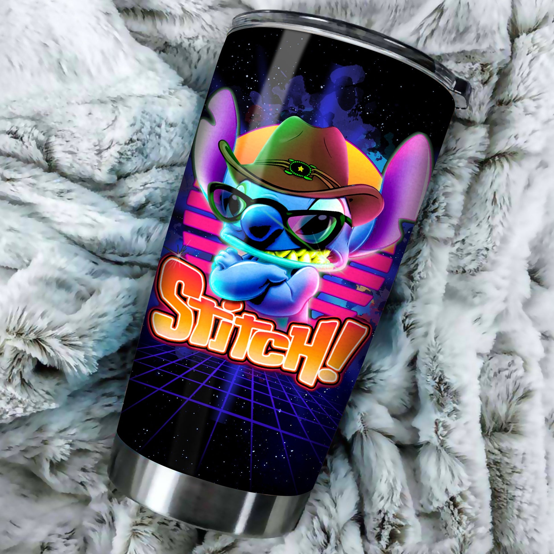 Unifinz LAS Tumbler Stich Ohana Means Family Neon Tumbler Cup Cool  Amazing DN Stitch Travel Mug 2024