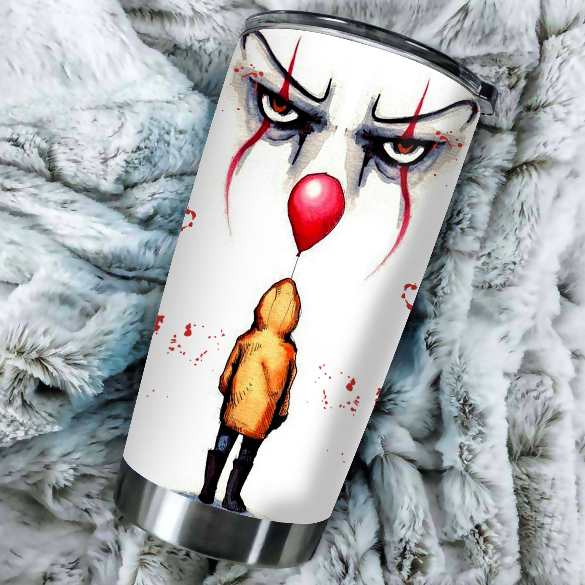 Unifinz Horror Tumbler It Pennywise S.King's Movie Tumbler Cup Cool Awesome IT Travel Mug 2024