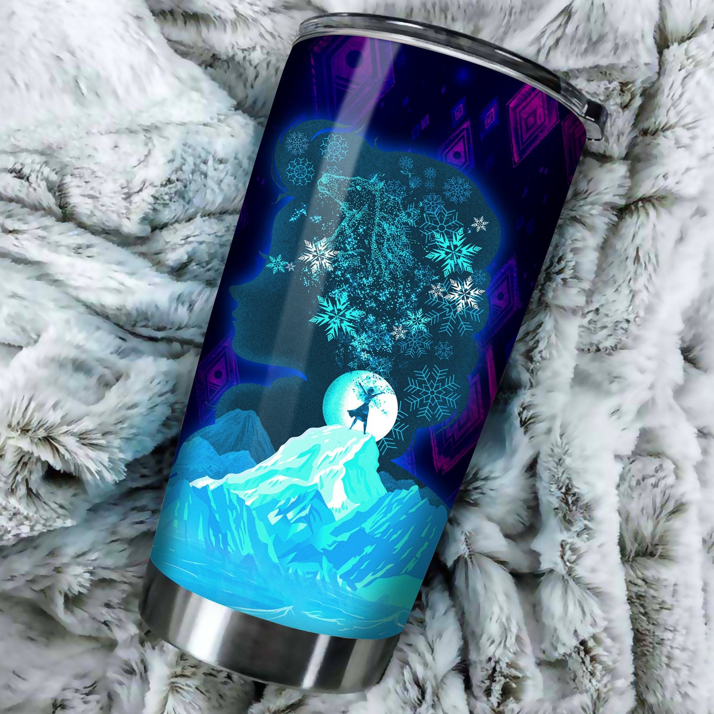 Unifinz DN Tumbler Frozen The Cold Never Bothered Me Anyway Tumbler Cup Awesome DN Frozen Travel Mug 2024