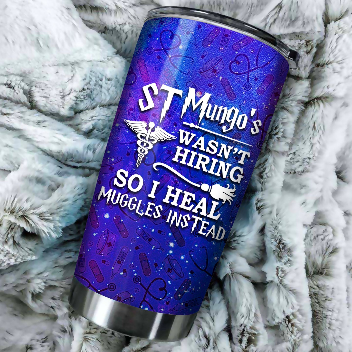 Unifinz HP Tumbler Nurse ST.Mungo's Wasn't Hiring Tumbler Cup Amazing HP Travel Mug Nurse Tumblers 2024