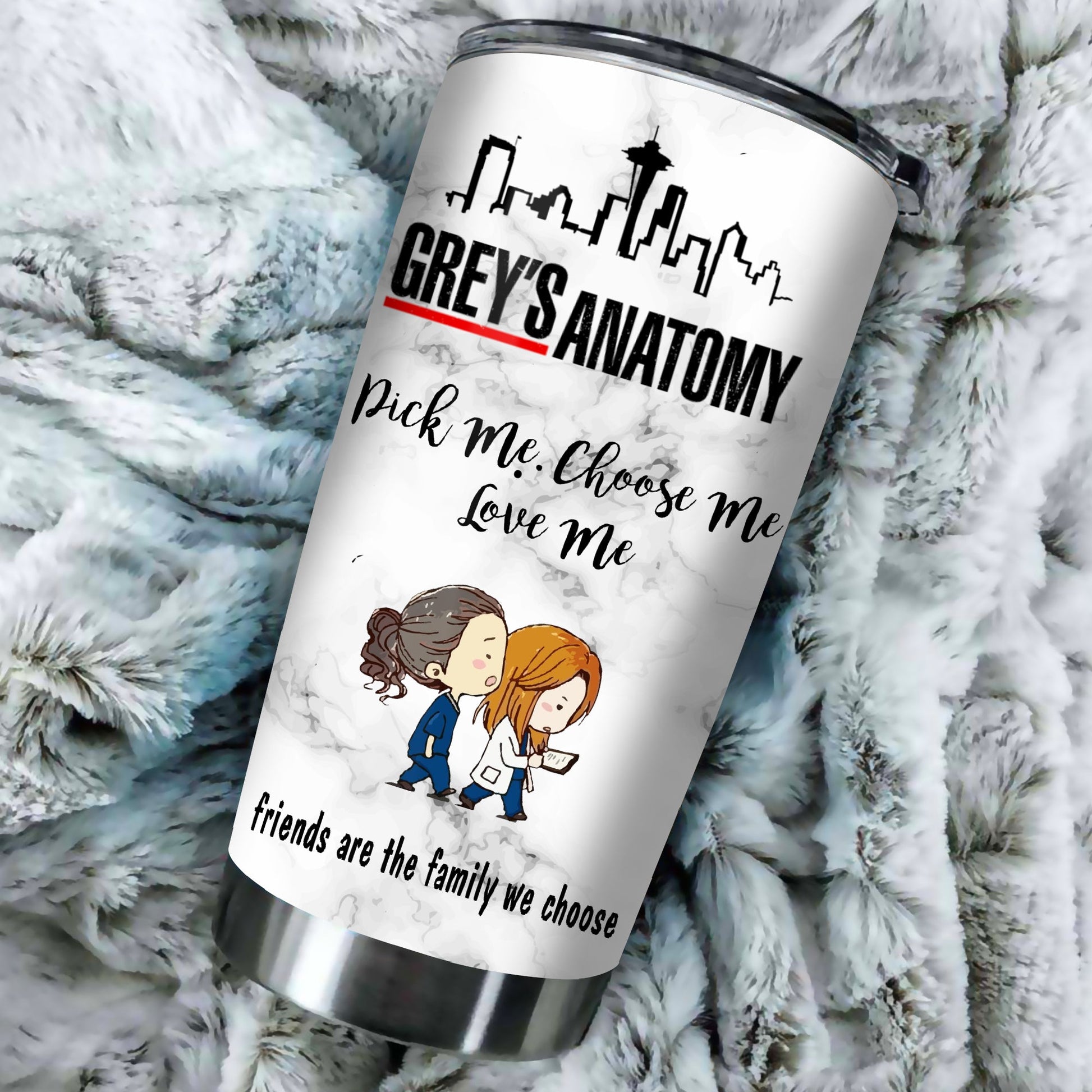 Unifinz G'Anatomy Tumbler G'Anatomy Pick Me Choose Me Love Me Tumbler Cup Amazing G'Anatomy Travel Mug 2024