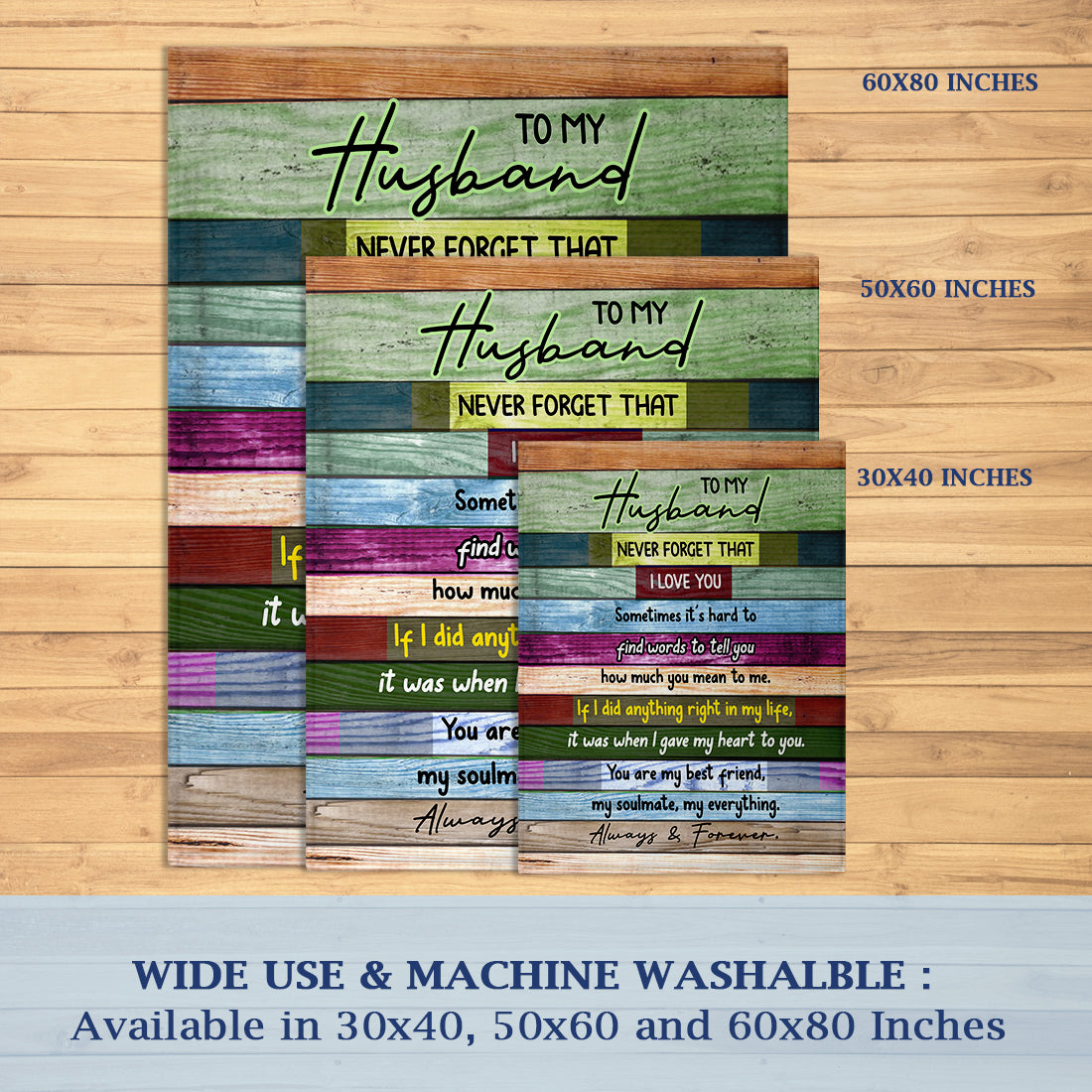 Valentines Day Gifts For Him, To My Husband Blanket, Valentines Gift For Husband- Velveteen Plush Blanket- Gifts For Anniversary Birthday, Blanket From Wife, Best Husband Gift Ideas