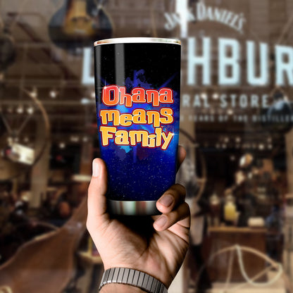 Unifinz LAS Tumbler Stich Ohana Means Family Neon Tumbler Cup Cool  Amazing DN Stitch Travel Mug 2025
