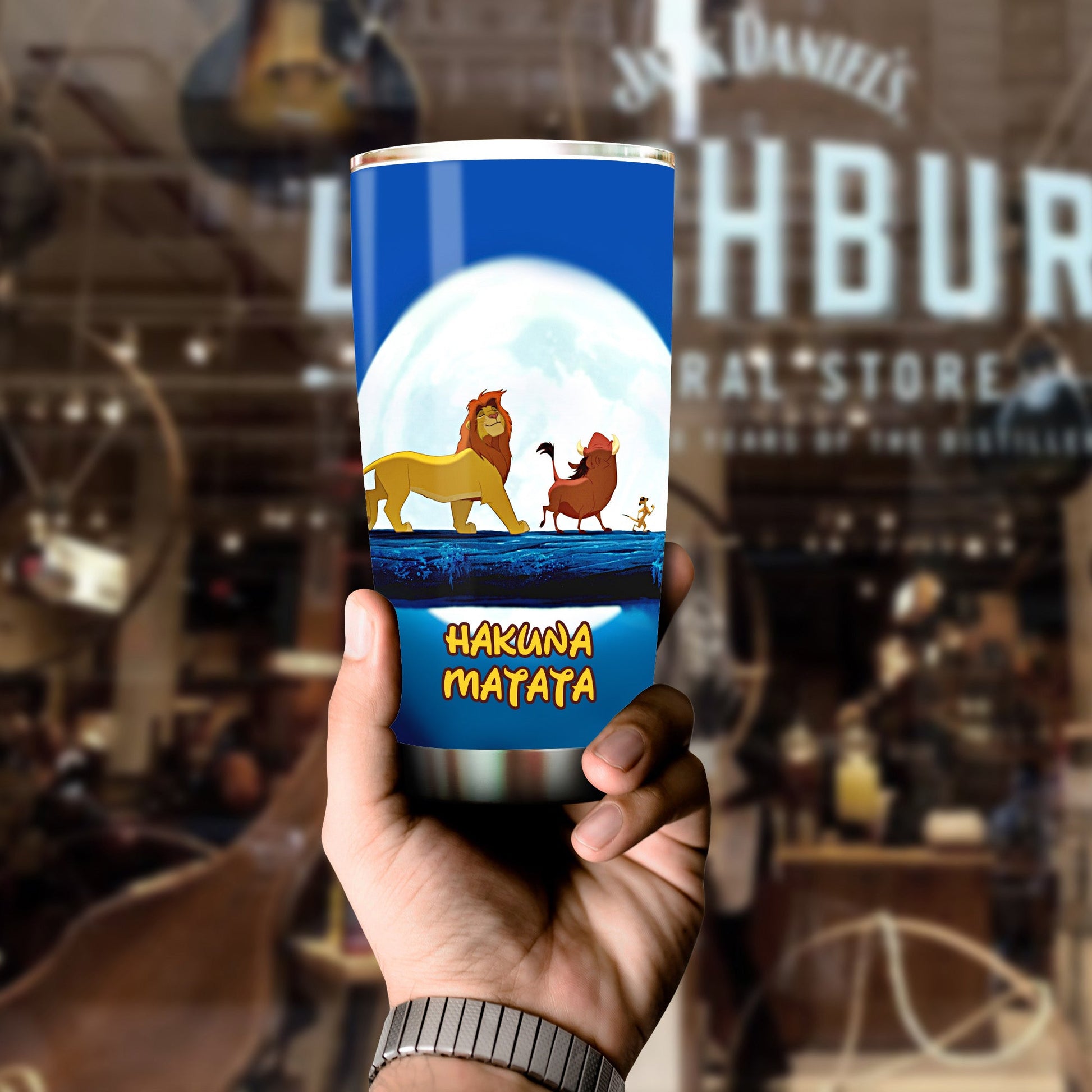 Unifinz LK Tumbler Hakuna Matata Simba and Friends Tumbler Cup Cute High Quality DN LK Travel Mug 2024