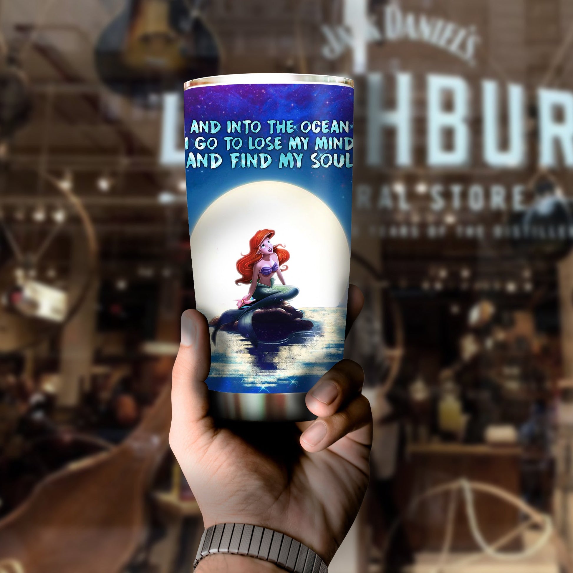 Unifinz DN Tumbler Mermaid And Into The Ocean Tumbler Cup Awesome DN Ariel Travel Mug 2025