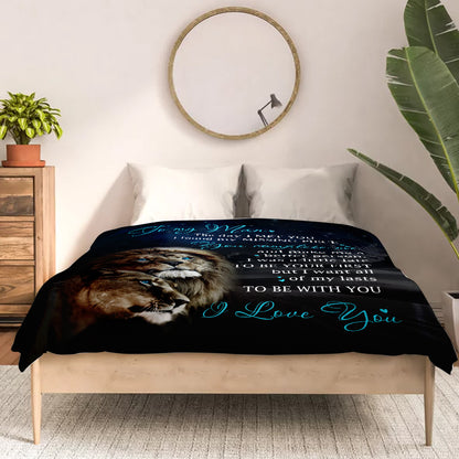 To My Man Blanket- Valentines Day Gifts For Him, Valentines Gift For Husband Boyfriend- Velveteen Plush Blanket- Gifts For Anniversary Birthday, Love Blanket From Wife Girlfriend