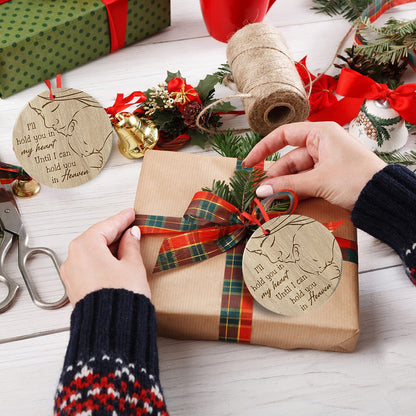 Baby Ornament Christmas I Will Hold You In My Heart Ornament Sympathy Keepsake Gift For The Loss Of Baby-Aluminum Metal Ornament