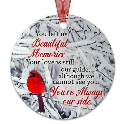 In Loving Memory Christmas Ornament Beautiful Memories Ornament Sympathy Keepsake Gift For Loss Of Loved One-Aluminum Metal Ornament-Memorial Gift